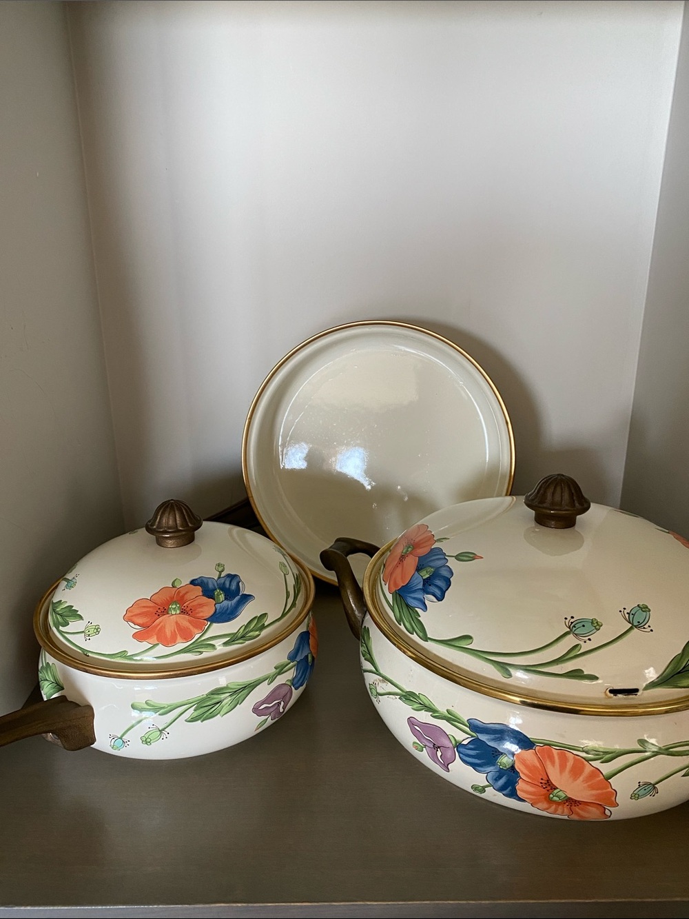 Vintage Villeroy & Boch Amapola 5 piece cookware set Made in Germany